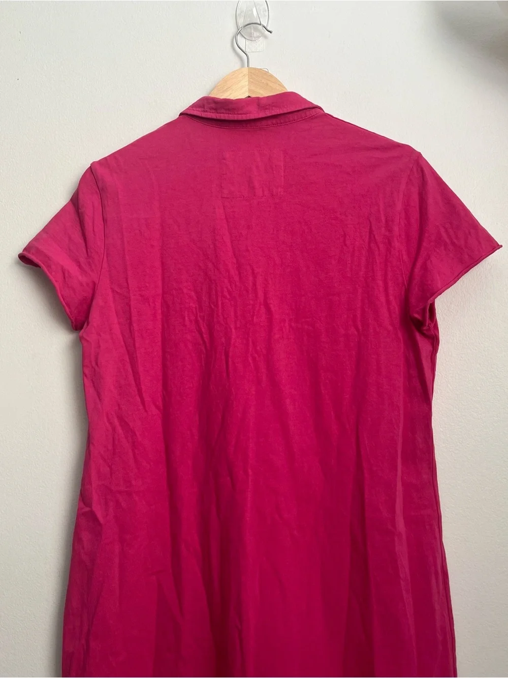 Frank & Eileen Lauren Polo Dress Heritage Jersey Hot Pink Magenta - Picture 6 of 9